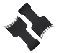 Pettine per Colorazione dei Chioma Nero 2 Pezzi in Plastica | Uso Professionale e Fai, Aiuta a Evitare Contatto la Radice, Pulizia Semplice