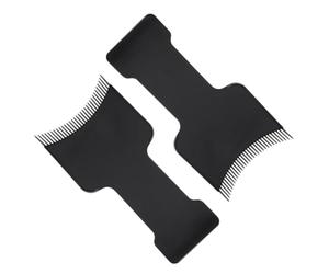 Pettine per Colorazione dei Chioma Nero 2 Pezzi in Plastica | Uso Professionale e Fai, Aiuta a Evitare Contatto la Radice, Pulizia Semplice