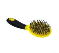 Pettine per criniera di cavallo, manico in gomma: strumento ergonomico per deshedding per code e criniere, pettine largo e poco profondo, 228 mm (2 taglia unica)