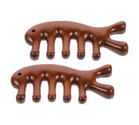 Pettine per cuoio capelluto 2 pezzi: pettine a denti larghi in legno di sandalo