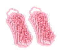 Pettine per Cuoio Capelluto in Silicone 2 Pezzi Rosa | Uso Doccia e Casa, Design Ergonomico Innovativo, Completa di Chioma e Cute