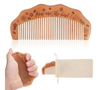 Pettine per DoloreParto, Pettine da Parto in Legno con Affermazione Regali per il Travaglio e per Future Mamme