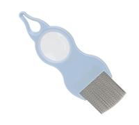 Pettine per gatti interni, pettine per gatti - Pettine per forchetta con lente d'ingrandimento - denti in metallo, strumento per la cura dei nodi, spazzola per la pulizia