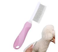 Pettine per gatti, spazzola per la rimozione dei di cani e gatti, spazzola per animali domestici, pettini per toelettatura per cani e gatti, per rimuovere delicatamente le pulci del sottopelo