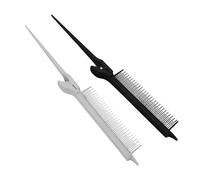 Pettine per Highlighter, Pettini per Highlighting 2 Pezzi Pettine per Sezionare Tinture per Capelli Multiuso, con Clip per Parrucchieri, Barbieri, Styling Domestico