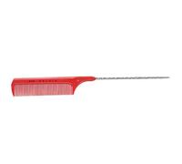 Pettine per Highlighter, Strumento Professionale per Acconciature Pettine per Highlighter da 21 Cm con Design a Spirale per Uso Domestico e in Salone (rosso)