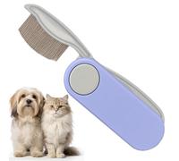 Pettine per la cura degli animali domestici | Spazzola pieghevole delicata per i pidocchi per cani | Per cani di piccola e media taglia, gatti, casa, giardino, cortile, passeggiata