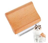 Pettine per la cura del , spazzola per capelli per la perdita dei capelli, cuccia per la cura degli animali con manico in legno, la spazzola rimuove i sciolti, sottopollo, infeltrimenti e