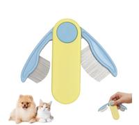 Pettine per la cura del viso e gli occhi per cani, pieghevole, per rimuovere le macchie di lacrime per gatti, cani, pettine per pidocchi, spazzola per il viso in acciaio inox, pettine per rimuovere