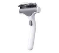 Pettine per la depilazione domestica, styling senza sforzo e controllo della perdita di capelli, spazzola per cani e gatti, con espulsione con un pulsante, denti in acciaio , per cani, gatti
