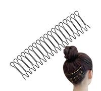 Pettine per la finitura dei capelli: fissatore per capelli invisibile o spillo, clip per lisciatura contro l'effetto | Strumento di stile coda di cavallo elegante, Stick Tamer Slick Tamer di
