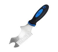 Pettine per la pulizia del rullo di vernice, spazzola per la pulizia dei pennelli in acciaio, strumento per la pulizia della pittura domestica, per la riparazione del rivestimento, stucco