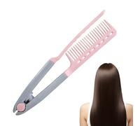 Pettine per la Stiratura dei Capelli con Piastra | Strumento Per Capelli A Forma V Con Styling Levigatura E Stiraggio | Accessorio Pettine Per Piastra,per Casa, Viaggio, Vacanza, Hotel e Appuntamenti