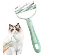 Pettine per la toelettatura dei gatti - Pettine a doppia faccia per cani e gatti | Spazzola districante per capelli, per la toelettatura del cane per casa, famiglia e amici