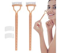 Pettine Per Le Ciglia Per Gli Occhi - 2 Pacchetti Di Denti In Metallo Definiscono | Pettine Per La Formazione Di Ciglia Con Copertura Protettiva | Strumento Cosmetico Per Il Trucco Spazzole Per Le