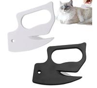 Pettine per legare per gatti, pettine per legare - strumento per la depilazione degli animali da compagnia 2 pezzi, ergonomico, facile da usare, rimozione di nodi, depilazione dei di animali,