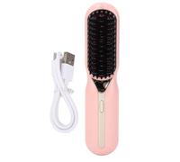 Pettine per Lisciare i Capelli Senza Fili, Piastra per Capelli Agli Ioni Negativi, Lisciatura Arricciacapelli Doppio Utilizzo, Pettine Elettrico Portatile per lo Styling dei