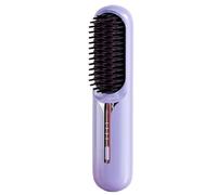 Pettine per lisciare i capelli senza fili, Spazzola per lisciare i capelli senza fili,Pettine per piastra per capelli ricaricabile a riscaldamento rapido - Spazzola termica da viaggio portatile con 3