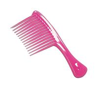 Pettine per lo styling dei capelli, con manico grande, per casa, viaggi, salone, rosa