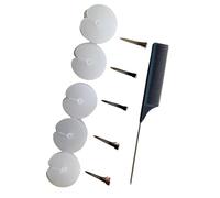 Pettine per lo styling immacolato in qualità professionale e set di prolunga pronto da viaggio per capelli protetti dal calore. Pettine per acconciature in polietilene