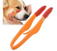 Pettine per macchie di animali domestici, testa in morbido silicone per cani, con manico antiscivolo, multiuso D-og Grooming Co-mb, pettine leggero per la pulizia degli animali domestici per Do-g Cat