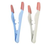 Pettine per macchie per la per animali domestici - Ripasso oculare a silicone a doppia morbida, eliminatore delle macchie lacrime, strumento di setole delicata, detergente per muco per gli