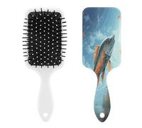 Pettine per massaggio a forma di pesce volante, per uomini e donne, spazzola per capelli lunghi, corti, sottili, ricci, dritti o ondulati, pettine con cuscino d'aria con manico, regalo per donne