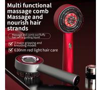 Pettine per massaggio a vibrazione elettrica Terapia della luce rossa Massaggio per la crescita dei capelli Spazzola per cuoio capelluto Anti perdita di capelli Applicatore di olio liquido Cura dei