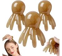 Pettine per massaggio alla testa portatile a otto punte, pettine per massaggio al cuoio capelluto, pettine per il cuoio capelluto alla testa, strumento per massaggio alla testa portatile per uomini e