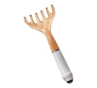 Pettine per massaggio alla testa - Strumento a sei artigli in resina da 16 cm, design ergonomico, sollievo dalla circolazione del cuoio capelluto, uso portatile, perfetto per doccia, spa, sala