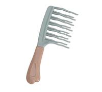 Pettine per massaggio con denti curvi e delicati, pettine per capelli ergonomico con manico lungo per godersi il momento di legame per la routine quotidiana spazzola per denti curva