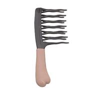 Pettine per massaggio con denti curvi e delicati, pettine per capelli ergonomico con manico lungo per godersi il momento di legame per la routine quotidiana spazzola per denti curva