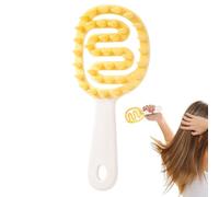 Pettine per massaggio con shampoo, pettine per shampoo in silicone,Pettine per massaggio morbido del cuoio capelluto con manico lungo - Strumento di pulizia manico lungo per bambini, uomini