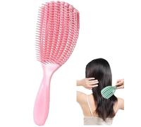 Pettine per massaggio e sollievo dal prurito del cuoio capelluto, setole flessibili per capelli dritti/ricci, per uso bagnato/asciutto, anti-forfora, strumento per la cura dei capelli a casa adatto ai