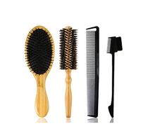 Pettine per Medicazione Massage pettine pettine ricci pettine for capelli in legno cuscino d'aria pettine 4 pezzi parrucchieri set robusto e resistente adatto sia for uomini che donne Pettine Districa