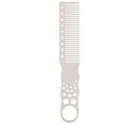 Pettine per Medicazione Pettine for capelli neri parrucchiere parrucchiere pettine a taglio di capelli wide tlow haircut trimmer pettle styling strumento 1pc Pettine Districante per Capelli(White,S)