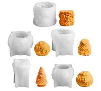 Pettine per miele - pettine per miele per stampo in silicone, stampo cilindrico 3D per sapone e, silicone a sgancio rapido per resina, arte fondente, fai da te, decorazione della casa, 7,1 cm
