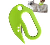 Pettine per nodi per toelettatura animali domestici - Portatile 8,1x5,4 CM | Pettine districante per cani con comoda impugnatura, rimuove i grovigli, rimuove i sciolti, strumento per la depilazio