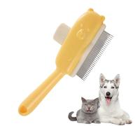 Pettine per peli di animali domestici, spazzola per peli di animali domestici, spazzola per la toelettatura del cane, spazzola per la pulizia a forma di orso, per la pulizia di gattini, bagno