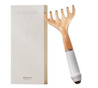 Pettine per pelle di capello, artigli in resina a 6 punte per rilassamento, accessorio portatile per la cura dei capelli per il lavaggio di viaggio, soggiorno, casa, relax, donne e uomini