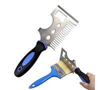 Pettine Per Pennelli - Acciaio Inossidabile, Detergente Per Pennelli | Ṕaint B́rush Sciacquatrice, Strumento Professionale Per Artisti Per La Rimozione Dei Residui Di Pulizia Delle Setole Per Olio Acr