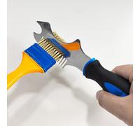 Pettine Per Pennelli - Pennelli Per Vernici In Acciaio Inossidabile | Raschietto Per Vernice Resistente E Detergente Per Spazzole Con Impugnatura Ergonomica Per Progetti Di Miglioramento Domestico E D