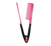 Pettine Per Piastra Per Capelli - Pettini Per Piastra A Secco, Piastre Per Sezionare Lo Styling Dei Capelli A Forma Di V, Accessorio Per Pettine In Ferro, Spazzola Per Styling Districante Lisci