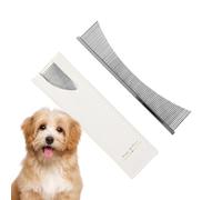 Pettine Per Pidocchi Chici - Strumento Per Governare Pettine A Setola Di Cane | Pettine Per Animali Domestici In Acciaio Inox | Pettine Per Animali Domestici In Metallo Con Denti Artondi | Fournitu