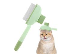 Pettine per Pulci Cani di Piccola Taglia, Toelettatura Gatto Auto-Pulente Rimuove Macchie, Spazzola Autopulente per Tutte le Razze Massaggiante per Animali Domestici Quotidiano da Viaggio e Bagno