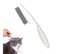 Pettine per pulci e zecche per cani, con manico antiscivolo, spazzola per pulci, pettine per pulci per animali domestici, aiuta con la pelle secca, pettine per pulci per prevenire e rilevare le pulci