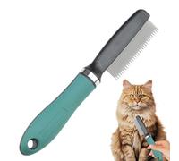 Pettine per pulci, in acciaio inox, accessorio ergonomico multifunzione per razze a pelo lungo, per la cura dei cuccioli