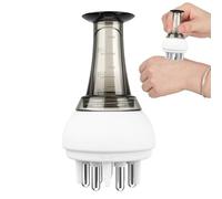 Pettine per radice con applicatore a sfera, applicatore per oliatura dei capelli, massaggiatore portatile per la crescita dei capelli, cura dei capelli per famiglia, casa e viaggio