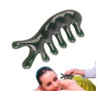 Pettine per rilassamento della testa e del corpo, strumento per alleviare i muscoli del collo, massaggiatore per raschiare il viso, design a pressione liscia, manico ergonomico, gestione dello stress