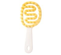 Pettine per Shampoo in Silicone con Manico Lungo - Spazzola Massaggiatore in Pelle Capelluto | Scrubber per Testa Ergonomico Stile Pulizia Profonda, Cura dei Capelli per Anziani Team Pro Design